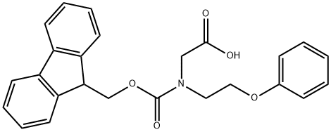 Glycine, N-[(9H-fluoren-9-ylmethoxy)carbonyl]-N-(2-phenoxyethyl)- 结构式