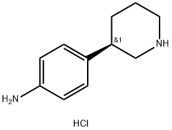 (R)-4-(piperidin-3-yl)aniline dihydrochloride 结构式