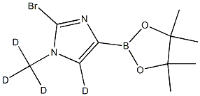 2-bromo-1-(methyl-d3)-4-(4,4,5,5-tetramethyl-1,3,2-dioxaborolan-2-yl)-1H-imidazole-5-d 结构式