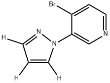 4-bromo-3-(1H-pyrazol-1-yl-d3)pyridine 结构式