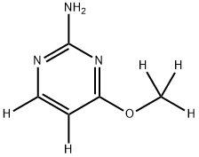 4-(methoxy-d3)pyrimidin-5,6-d2-2-amine 结构式