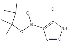 4-(4,4,5,5-tetramethyl-1,3,2-dioxaborolan-2-yl)-1H-1,2,3-triazole-5-d 结构式