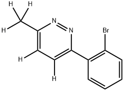 3-(2-bromophenyl)-6-(methyl-d3)pyridazine-4,5-d2 结构式