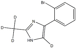 4-(2-bromophenyl)-2-(methyl-d3)-1H-imidazole-5-d 结构式