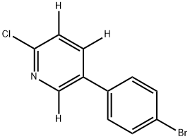 5-(4-bromophenyl)-2-chloropyridine-3,4,6-d3 结构式
