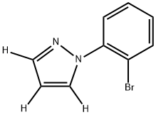 1-(2-bromophenyl)-1H-pyrazole-3,4,5-d3 结构式