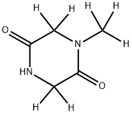 1-(methyl-d3)piperazine-2,5-dione-3,3,6,6-d4 结构式