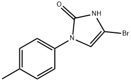 4-bromo-1-(p-tolyl)-1,3-dihydro-2H-imidazol-2-one 结构式