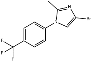 4-bromo-2-methyl-1-(4-(trifluoromethyl)phenyl)-1H-imidazole 结构式