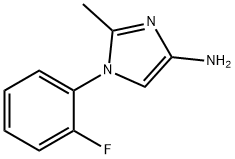 1-(2-fluorophenyl)-2-methyl-1H-imidazol-4-amine 结构式