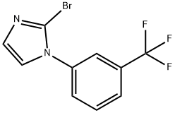 2-bromo-1-(3-(trifluoromethyl)phenyl)-1H-imidazole 结构式