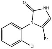 5-bromo-1-(2-chlorophenyl)-1,3-dihydro-2H-imidazol-2-one 结构式