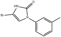 4-bromo-1-(m-tolyl)-1,3-dihydro-2H-imidazol-2-one 结构式