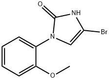 4-bromo-1-(2-methoxyphenyl)-1,3-dihydro-2H-imidazol-2-one 结构式