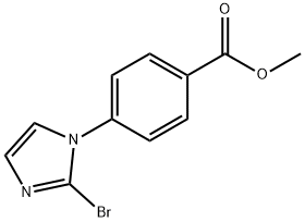 methyl 4-(2-bromo-1H-imidazol-1-yl)benzoate 结构式