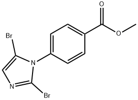 methyl 4-(2,5-dibromo-1H-imidazol-1-yl)benzoate 结构式