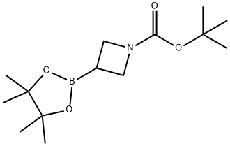 1-BOC-1-氮杂环丁烷-3-硼酸频哪醇酯 结构式