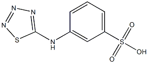 3-([1,2,3,4]thiatriazol-5-ylamino)-benzenesulfonic acid 结构式
