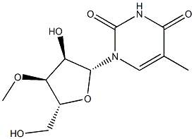 3’-甲氧基-5-甲基尿苷 结构式
