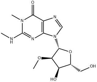 N1,N2-Dimethyl-2'-O-methylguanosine 结构式