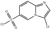 3-CHLOROIMIDAZO[1,2-A]PYRIDINE-6-SULFONYL CHLORIDE 结构式