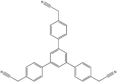 1,3,5-三(4-氰基甲基苯)苯 结构式