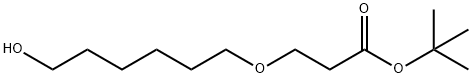3-((6-羟基己基)氧基)丙酸叔丁酯 结构式