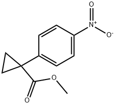 1-(4-硝基苯基)环丙烷-1-羧酸甲酯 结构式