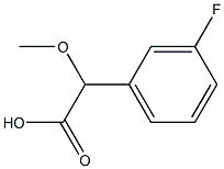 (3-Fluorophenyl)(methoxy)acetic acid 结构式