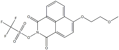 6-(2-甲氧基乙氧基)-N-羟基萘酰亚胺三氟甲磺酸 结构式