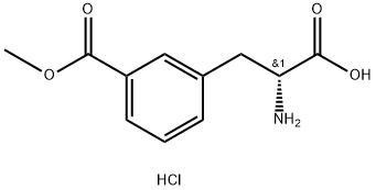 (R)-3-(2-Amino-2-carboxy-ethyl)-benzoic acid methyl ester hydrochloride 结构式
