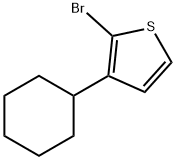 2-溴-3-环己基噻吩 结构式