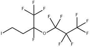 4-Iodo-2-heptafluoropropoxy-1,1,1,2-tetrafluorobutane 结构式