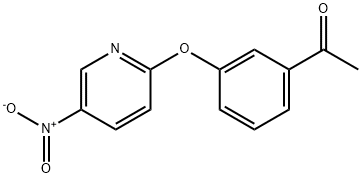 1-(3-(5-nitropyridin-2-yloxy)phenyl)ethanone 结构式