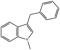 3-BENZYL-1-METHYL-1H-INDOLE 结构式