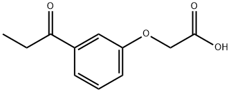 2-[3-(1-OXOPROPYL)PHENOXY]ACETIC ACID 结构式