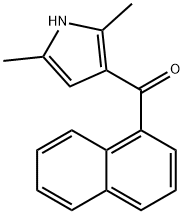 (2,5-dimethyl-1H-pyrrol-3-yl)(naphthalen-1-yl)methanone 结构式