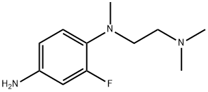 N1-[2-(二甲基氨基)乙基]-2-氟-N1-甲基苯-1,4-二胺 结构式