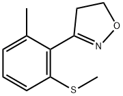 3-(2-甲基-6-甲基硫代苯基)-4,5-二氢化异噁唑 结构式