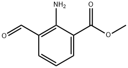 2-氨基-3-羧酸甲酯苯甲醛 结构式