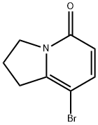 8-溴-2,3-二氢-1H-吲哚嗪-5-酮 结构式