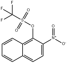 三氟甲磺酸-2-硝基-1-萘酯 结构式