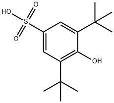 3,5-Di-tert-butyl-4-hydroxybenzenesulfonic acid 结构式