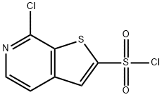 7-Chlorothieno[2,3-c]pyridine-2-sulfonic acid chloride 结构式