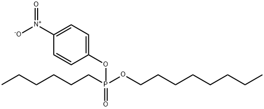 Octyl 4-nitrophenyl hexylphosphonate 结构式