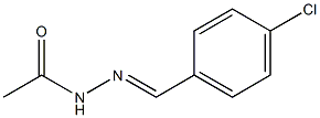 N'-[(1E)-(4-chlorophenyl)methylidene]acetohydrazide 结构式