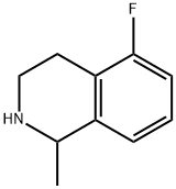 5-氟-1-甲基-1,2,3,4-四氢异喹啉 结构式