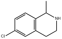 6-氯-1-甲基-1,2,3,4-四氢异喹啉 结构式