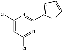 4,6-Dichloro-2-(2-furyl)pyrimidine 结构式