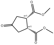 4-氧-环戊烷-顺-1,2-二羧酸二甲酯 结构式